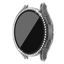 スマートウォッチ保護ケース・Galaxy Watch 4用 40mm/44mm ケース カバー 強化ガラス付き ラインストーン きらきら かわいい レディース ...