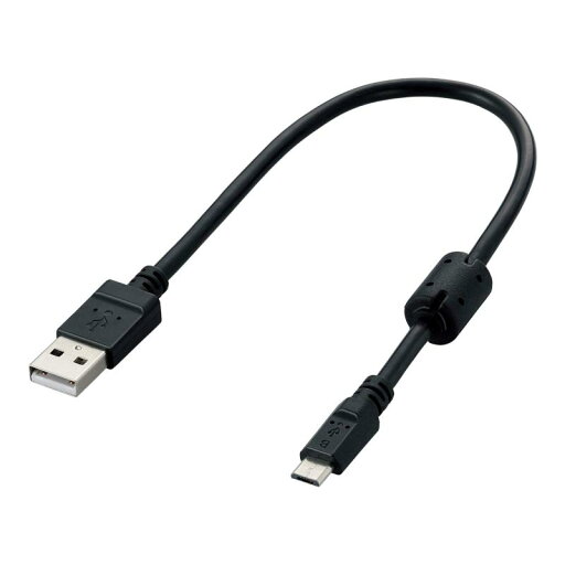 エレコム Micro-USB(A-microB)ケーブル 2A出力対応 0.2m スマートフォン・タブレット対応 エレコム Micro-USB(A-microB)ケーブル 2A出力対応 0.2m スマートフォン・タブレット対応