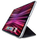 エレコム iPad Pro 12.9 第6世代 (2022年) ケース カバー フラップケース 背面クリア 2アングル ソフトレザー素材 オートスリープ/ウェイク対応 ブラック TB-A22PLWVBK
