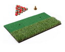 ゴルフ練習用マット ウレタンボール30個付 自宅 室内 練習用 人工芝 ゴルフ マット 30×60cm