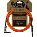 ORANGE CRUSH Instrument Cable 10ft 3m 1/4" Angled Straight CA035 ギターケーブル(2)