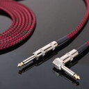 BESTU ギター シールド ギターケーブル 1m ギター/ベース/電子ドラム/ドラム 楽器用ケーブル 6.35mm ノイズ除去 シールドケーブル プロフェッショナルケーブル 生地編み ストレート-L型