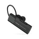 エレコム BluetoothハンズフリーヘッドセットUSB Type-C(充電端子) 通話・音楽用 大型通話ボタン付き 3DFitイヤーフック LBT-HSC10PCBK ブラック