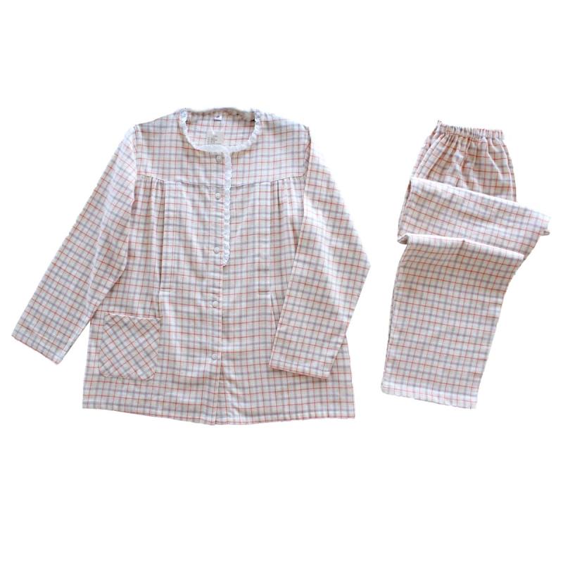 [HOME WAY] マタニティパジャマ 授乳服 前開き 綿100% 肌に優しい 通気 保温 保湿 授乳口 ウエスト調整付き 入院 出産準備 産前 産後 上下セット オールシーズン