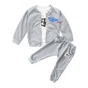KISBINIベビー服 子供服 キッズ 上下3点セット tシャツ+長袖コート+長ズボン 女の子 男の子 人気 綿 通園 通学 男児 女児 運動会 赤ちゃん 可愛...