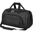 NUBILY ボストンバッグ メンズ ダッフルバッグ YKK 修学旅行 ジムバック 大容量 スポーツバッグ 旅行 防水 40L 2way 黒(4)