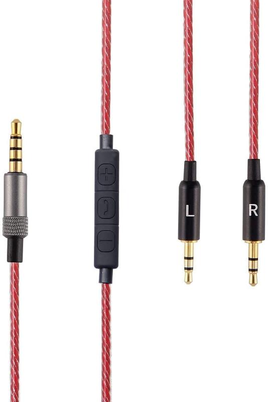 ヘッドホンケーブルに適しています兼容Sol Republic Master Tracks HD V8 V10 V12 X3 ヘッドフォンと互換性があります OFC アップグレード オーディオ ケーブル マイクとボリューム コントロール付きの