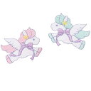 XUNHUI 月ワッペンレーンボー虹ユニコーン一角獣可愛いエンゼルアップリケアイロン雲刺繍女の子手作り手芸