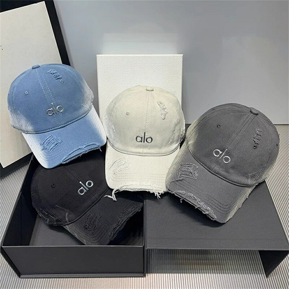 Rakuten - SALE【期間限定10%OFF】Alo Yogaアメリカンスタイル ベースボールキャップ ウォッシュ & ダメージ加工 男女兼用 日差し除け UV カット カジュアル帽子 普段使い OK 送料無料[並行輸入品]