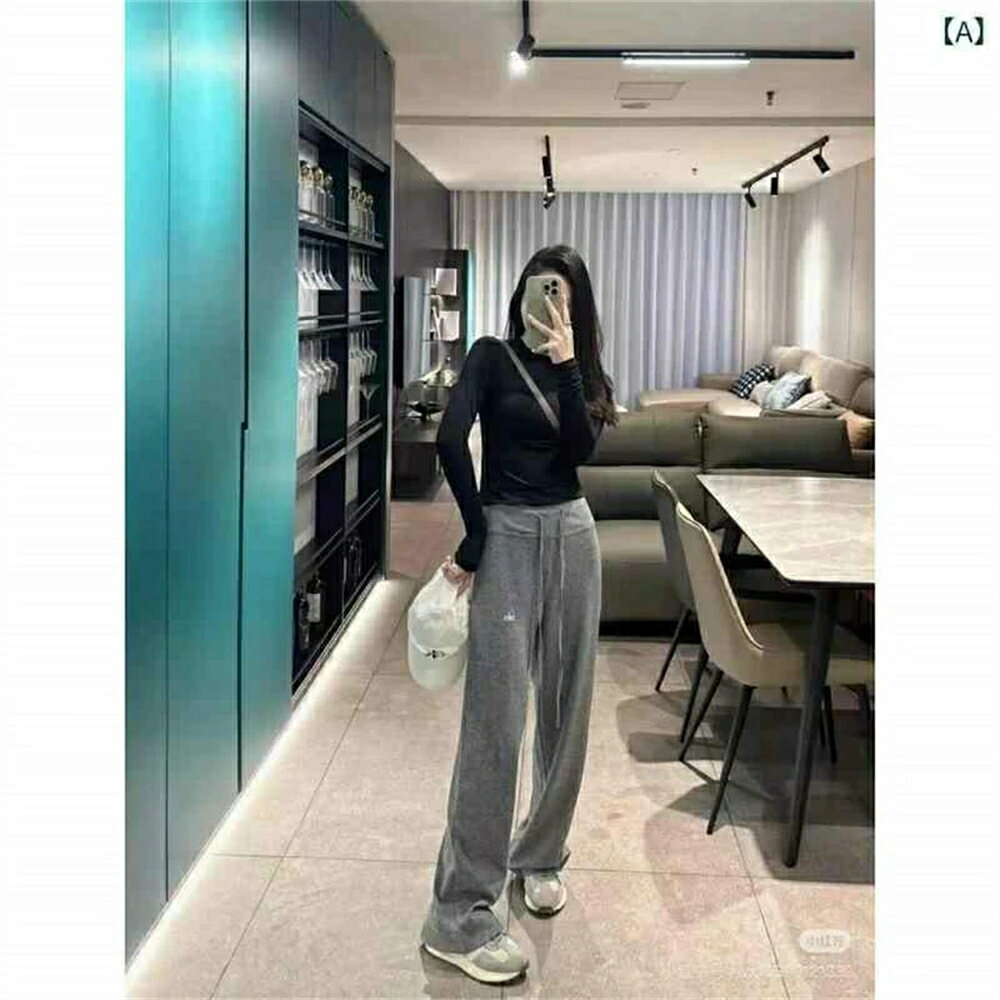 Other - 【 SALE10%OFF】プリーツ ワイドパンツ ニット リラックス ロングパンツ レディース 現物 Alo ズボン yoga ニット 女性は だらだら しています。