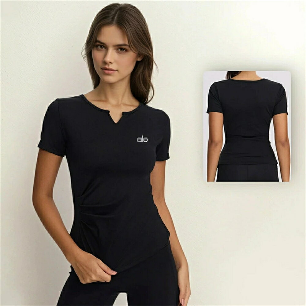 Rakuten - 【 SALE10%OFF】★ ALO Yoga ★半袖 tシャツ レディース Tシャツ レディース カットソー 大人 透け防止機能 半袖 コットン 綿 無地 ボーダー スーツ インナー 白 Uネック シームレス シンプル オフィス リクルート ユニフォーム 制服