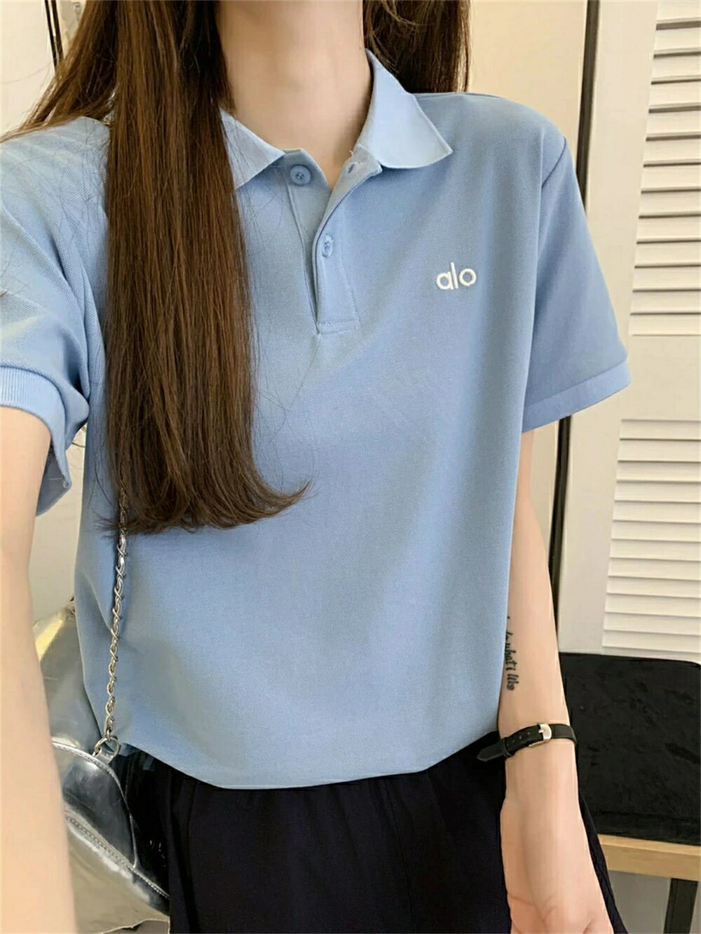Rakuten - 【 SALE10%OFF】★ ALO Yoga ★ポロシャツ レディース UVカットユニセックス かわいい 半袖 ドライ 吸水 速乾 制服 ユニフォーム 仕事 クールビズ 介護 スポーツ ゴルフ カジュアル オシャレ半袖 tシャツ レディース