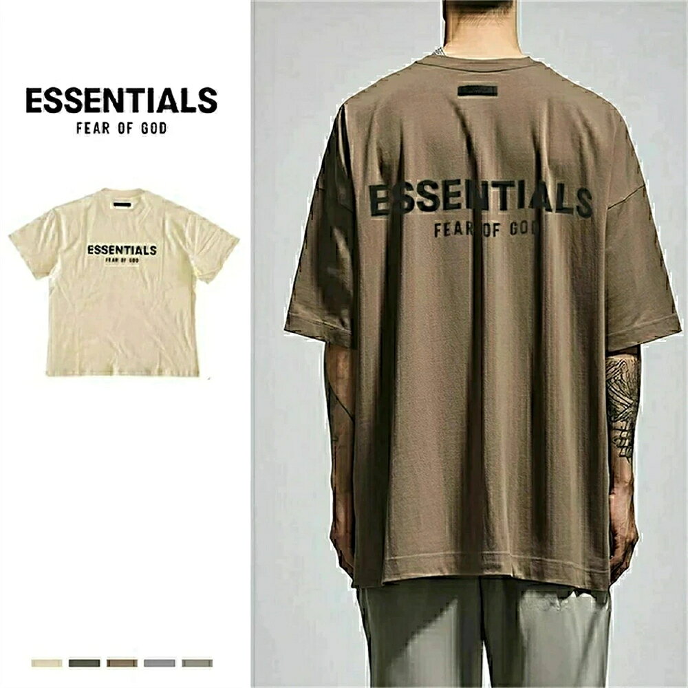 SALEFOG ESSENTIALS エッセンシャルズ Los Angele Tシャツ バックロゴ ラバーロゴ ブランド 半袖 メンズ レディース ユニセックス 春夏 半袖 夏 男女兼用 送料無料