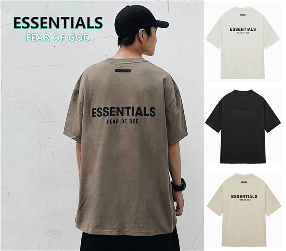 SALEFOG ESSENTIALS エッセンシャルズ Los Angele Tシャツ バックロゴ ラバーロゴ ブランド 半袖 メンズ レディース ユニセックス 春夏 半袖 夏 男女兼用 送料無料