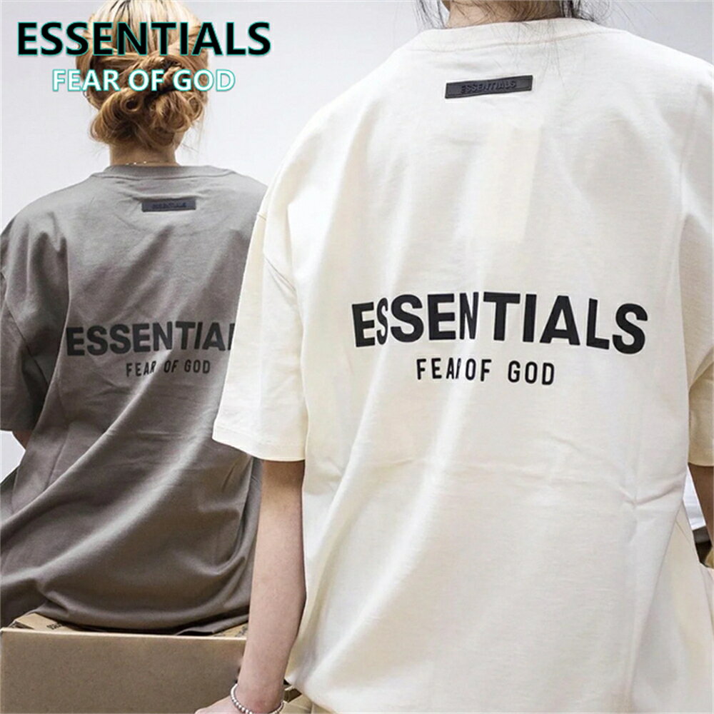SALEFOG ESSENTIALS エッセンシャルズ Los Angele Tシャツ バックロゴ ラバーロゴ ブランド 半袖 メンズ レディース ユニセックス 春夏 半袖 夏 男女兼用 送料無料