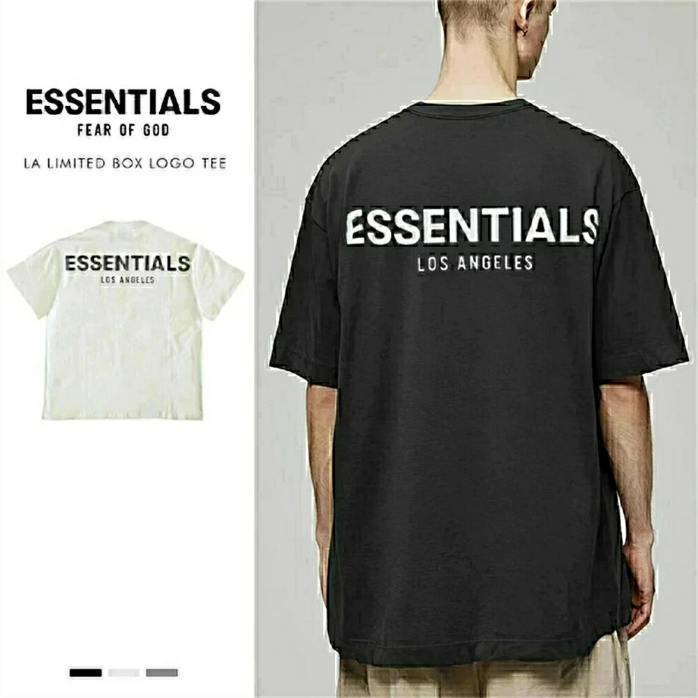 「期間限定セール」FOG ESSENTIALS エッセンシャルズ Los Angele Tシャツ LAロゴ ブランドTシャツ ホワイト 白 ストリート 半袖 メンズ レディース ユニセックス 春夏 半袖 夏 男女兼用 送料無料
