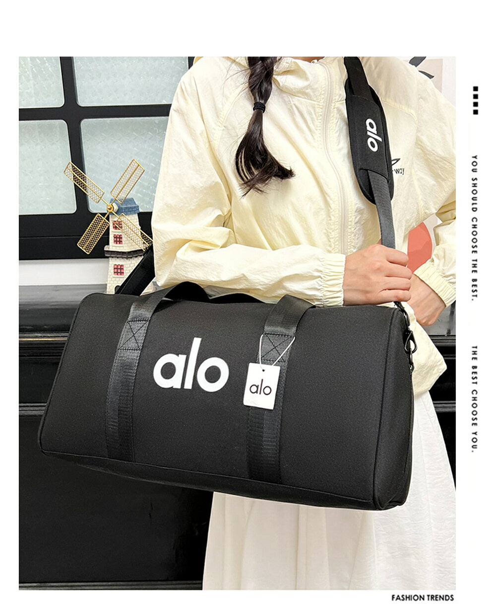 SALE【期間限定10%OFF】★2026人気商品★ALO Yoga★ ボストンバッグ 2WAY スポーツバッグ ヨガ 多機能 ゴルフバッグ 男女兼用 大容量 持ち運びに便利 シューズ収納 旅行カバン 男女兼用 送料無料 [並行輸入品] guru2tree-10006103 グルグルの木 サンプル画像2