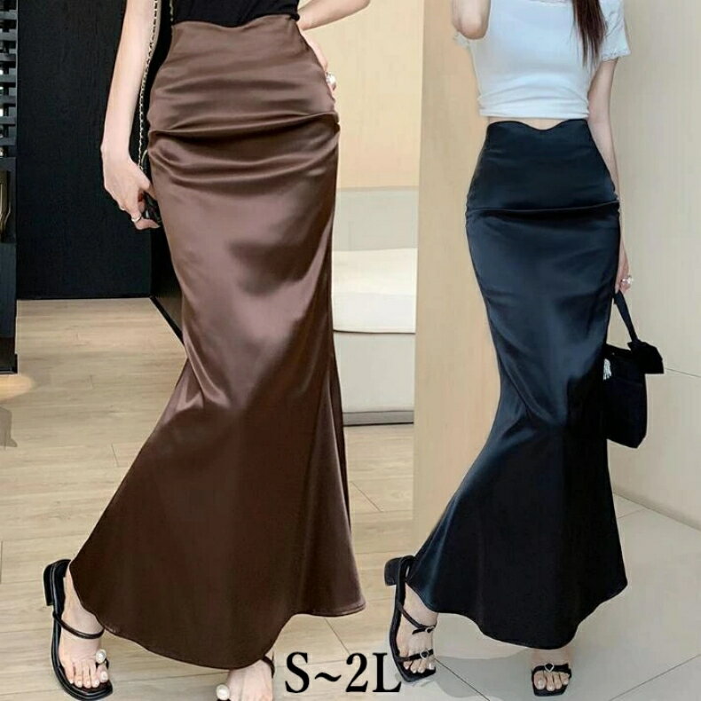 スカート マーメイドスカート ロングスカート タイトスカート 人魚マーメイドスカート ミディア丈 ロング ハイウエスト 大きいサイズ デート フォマール 女子会 二次会 美脚効果 S M L 2L