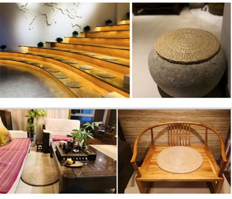 シートクッション い草の円座 和モダン インテリア 和室 畳 居酒屋 忘年会 座敷 法事 宴会 旅館 温泉旅館 業務用 アジアン 雑貨 自然素材 ナチュラル 座布団 丸型 円形 客席 座イス 人気 直径40cm 直径35cm 厚さ1.5cm 通気性 快適性 軽い 滑り止め 夏 新作