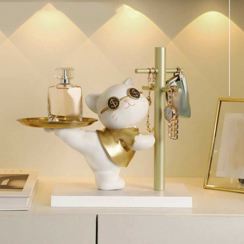 玄関 収納 小物入れ 鍵置き 鍵入れ うさぎ 置き物 オブジェ インテリア かわいい おしゃれ おもしろ オフィス 部屋 カフェ 宇宙雑貨 部屋飾り 子供 クリスマス プレゼント ギフト 動物の置物 小物 宇宙探索 撮影用 YJS