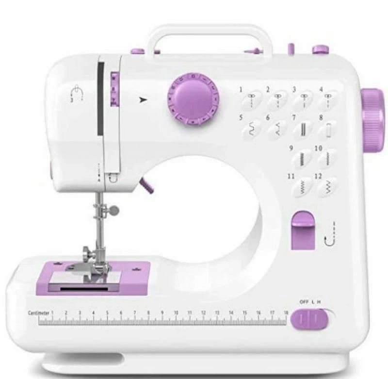 ミシン 電子ミシン 初心者向け 12種類の縫い模様 正/逆縫いモード 日常手作り縫製 スピード調整可能 持ち運び便利