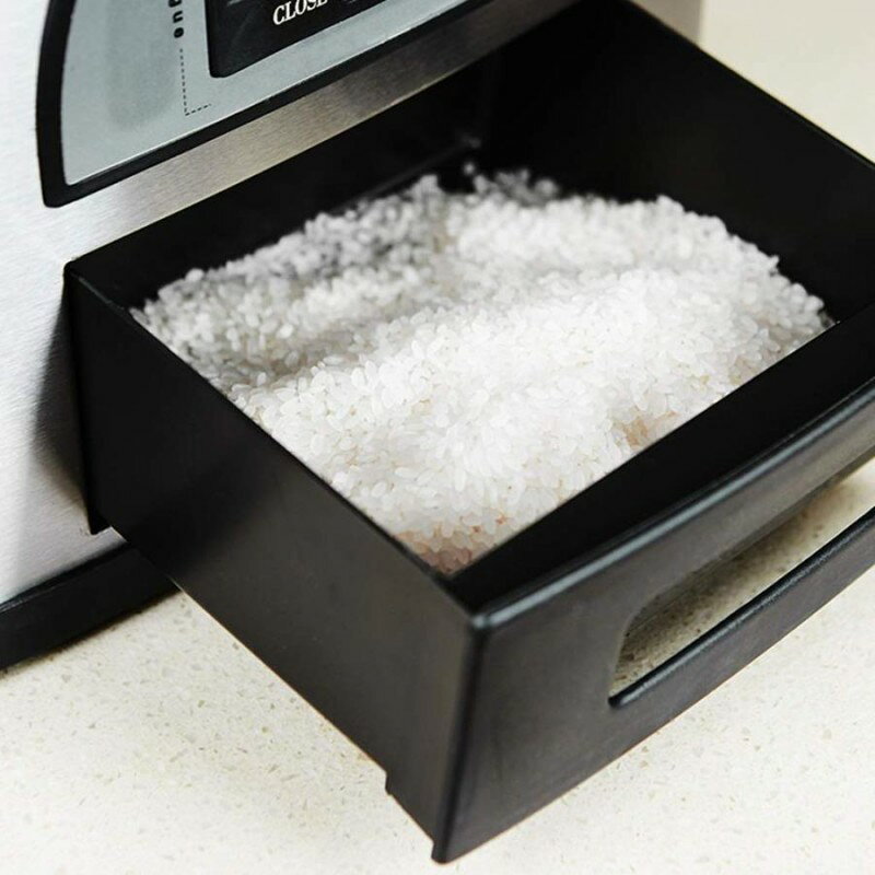 米びつ ライスバレルグレインボックス食品容器防虫防湿シールライスシリンダー家庭用貯蔵ライスボックス30kgステンレススチールスマート