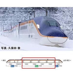 JR E8系山形新幹線（つばさ）増結セット（4両） 97204 Nゲージ