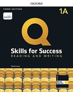 Q： Skills for Success 3／E： Reading and Writing Level 1 Student Book A with iQ Online Practice