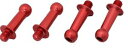 ジュラルミンφ4.3ピロボール (4個) L=10mm×N=3mm レッド WP-0053 RCパーツ