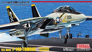 1/72 アメリカ海軍 F-14A トムキャット ジョリーロジャース/サンダウナーズ FF10 組み立て式プラモデル