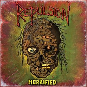 ͢ REPULSION / HORRIFIED TRANSLUCENT GREEN [LP]