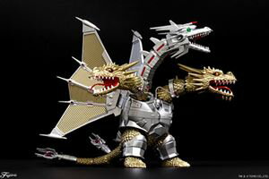 チビマルゴジラシリーズ No.1001 メカキングギドラ 70周年記念バージョン 組み立て式プラモデル