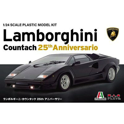 1/24 ランボルギーニ カウンタック 25thアニバーサリー ニホンゴバン トクベツシヨウ詳しい納期他、ご注文時はお支払・送料・返品のページをご確認ください発売日2026/8/31関連キーワード：スケールプラモデル スケールモデル 自動車模型 車模型 自動車 車 カー模型 模型 イタレリ Lamborghini Countach1/24 ランボルギーニ カウンタック 25周年アニバーサリー 日本語版特別仕様 PIT002 組み立て式プラモデル ジャンル カープラモデル 関連キーワード 車&バイクシリーズプラッツカーモデルランボルギーニ（カーモデル）プラモデル【数量限定商品】商品特徴商品解説：ランボルギーニ・カウンタック25thアニバーサリーを1/24スケールで再現したプラスチックモデル組み立てキットです。このキットはイタレリの傑作キットを日本専用パッケージに収めて日本語の組み立て説明書をセットした特別仕様です。日本語での組み立てでより安心して傑作キットに取り組んでいただけます。実車はスーパーカーブームを代表するカウンタックの最終モデルで、1988年にランボルギーニ社の創立25周年を記念して作られました。モデルは仕上がり全長18cm、パーツ点数は145点。ミッドシップの12気筒エンジンやそれを取り囲むスペースフレームなども再現したフルディテールモデルです。エンジンフードは開閉可能。別パーツのオーバーフェンダーやトレッドパターンもリアルな太いタイヤにメッキパーツのホイールが外観を引き締めます。【主な特徴】■イタレリ製の傑作キット■日本語組み立て説明書なので、あらゆるモデラーにおすすめです。■パッケージも日本製なので、質・デザインともに安心しておすすめです。■ボディ成形色:黒■エンジンパーツ付属パッケージサイズ:34 x 24 x 6cmカテゴリー：プラスチックモデル仕様：1/24スケールプラモデル関連商品プラッツ 車&バイクシリーズプラモデルパーツ一覧プラモデルツール（工具）一覧 種別 グッズ カープラモデル JAN 4545782051131登録日2026/08/03