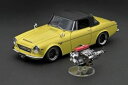 1/18 DATSUN Fairlady 2000 (SR311) Yellow With Engine IG2714 完成品ミニカー