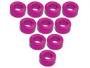 AL M3フラット2.5mmワッシャー(10pcs) ピンク 3RAC-WF325/PK RCパーツ