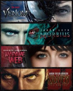 ヴェノム｜ヴェノム：レット・ゼア・ビー・カーネイジ｜ヴェノム：ザ・ラストダンス｜モービウス｜マダ..