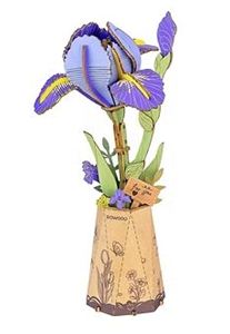 木製花 Purple Iris TW121 DIYキット