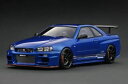 1/18 TOP SECRET 34GT-R (BNR34) Blue Metallic IG3641 完成品ミニカー