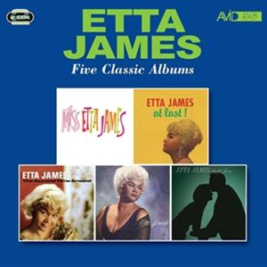 FIVE CLASSIC ALBUMS詳しい納期他、ご注文時はお支払・送料・返品のページをご確認ください発売日2017/8/25ETTA JAMES / FIVE CLASSIC ALBUMSエタ・ジェイムス / ファイブ・クラシック・アルバムズ ジャンル 洋楽ソウル/R&B 関連キーワード エタ・ジェイムスETTA JAMES収録内容［Disc 1］- Miss Etta James -1. Dance With Me Henry2. Do Something Crazy3. W-O-M-A-N4. My One And Only5. I Hope You’re Satisfied6. Good Rockin’ Daddy7. Hey Henry8. Strange Things9. That’s All10. How Big A Fool- At Last! -11. Anything To Say You’re Mine12. My Dearest Darling13. Trust In Me14. Sunday Kind Of Love15. Tough Mary16. I Just Want To Make Love To You17. At Last18. All I Could Do Was Cry19. Stormy Weather20. Girl Of My Dreams （as boy of my dreams）- Second Time Around -21. Don’t Cry Baby22. Fool That I Am23. One For My Baby24. In My Diary25. Seven Day Fool［Disc 2］- Second Time Around （Continued） -1. It’s Too Soon To Know2. Dream3. I’ll Dry My Tears4. Plum Nuts5. Don’t Get Around Much Anymore- Etta James -6. Waiting For Charlie To Come Home7. Guess Again8. A Lover’s Mourn9. You Can Count On Me10. If I Can’t Have You11. Something’s Got A Hold On Me12. My Dear13. Nobody But You14. Let Me Know15. Spoonful- Sings For Lovers -16. Don’t Take Your Love From Me17. How Do You Speak To An Angel18. Fools Rush In19. Don’t Blame Me20. Someone To Watch Over Me21. Again22. I Want To Be Loved23. It Could Happen To You24. These Foolish Things25. Prisoner Of Love 種別 2CD 【輸入盤】 JAN 5022810326427登録日2022/06/07