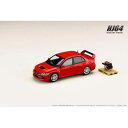 1/64 MITSUBISHI LANCER EvolutionIX GSR エンジンディスプレイモデル付き レッドソリッド HJ645054R 完成品ミニカー