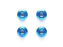 4mmアルミセレーションホイールナット(ブルー・4個) 42143 RCパーツ