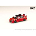 1/64 MITSUBISHI LANCER EvolutionIX MR GSR JDMカスタム エンジン付 レッドソリッド HJ647054CR 完成品ミニ...
