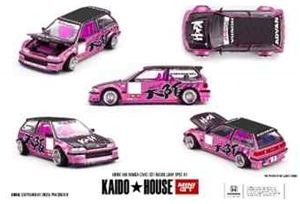 1/64 Honda CIVIC EF Kaido Loop Spec V1(左ハンドル) KHMG198 完成品ミニカー【予約】のサムネイル
