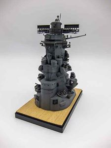 1/200 戦艦大和 艦橋(純正エッチングパーツ/台座用木甲板シール付き) 装備品2EX-4 組み立て式プラモデル