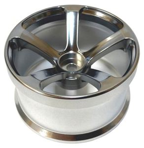 DRS-5ホイール 30mm幅 マットクローム offset6 TDW-266MC RCパーツ