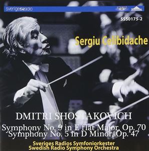 セルジュ チェリビダッケ／スウェーデン放送交響楽団 / ショスタコーヴィチ：1交響曲第9番変ホ長調Op.70／2交響曲第5番ニ短調Op.47「革命」 CD