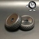 <ハリカン君>1/10二駆バギーブロックタイヤ (フロント用/接着済/インナー入) HKB-01F RCパーツ