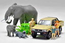 海洋堂×トミカリミテッドヴィンテージ ジオコレ64 #カースナップ29a サファリ2 (トヨタハイラックス4WD ダブルキャブ付属) ミニカー
