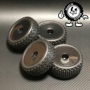 <ハリカン君>1/10二駆バギーブロックタイヤ (フロント&リヤ用/接着済/インナー入) HKB-01FR RCパーツ