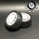 <ハリカン君>1/10四駆バギードットスパイクタイヤ (リヤ用/接着済/インナー入) HKB-02R RCパーツ